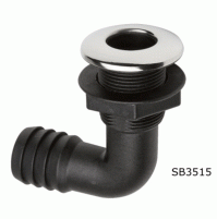 90 Degrees Skin Fitting with Stainless Steel Cover - øA: 38 mm - BS3515 - CanSB